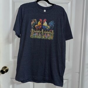 NWOT Handcrafted Rooster Shirt